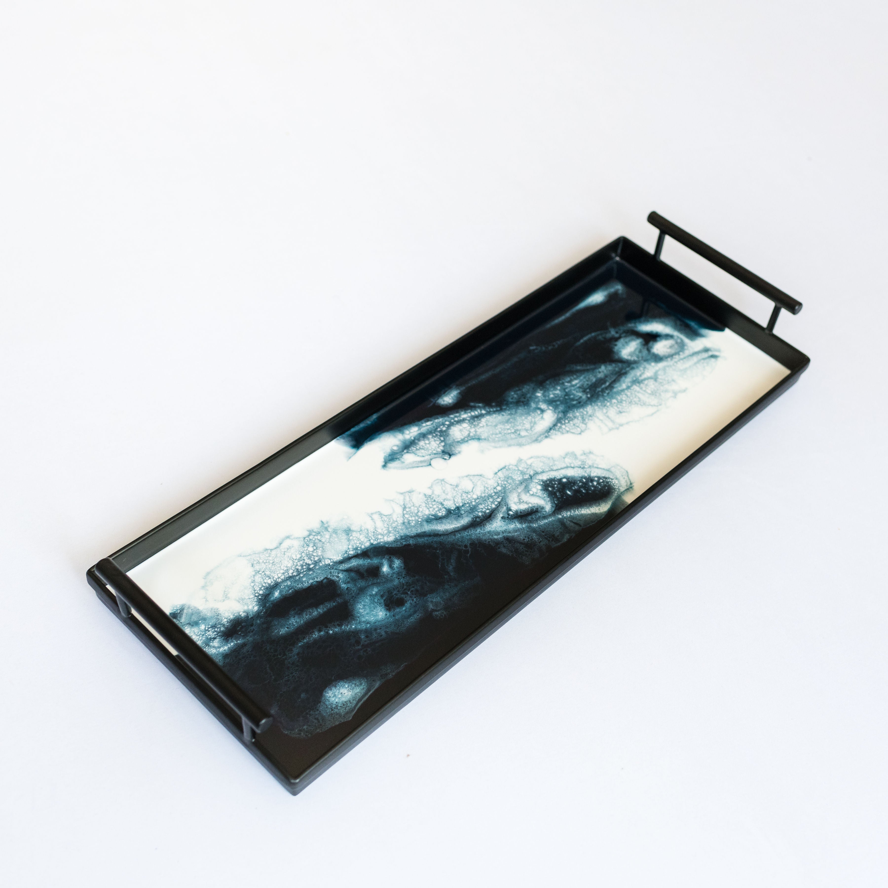 Resin Black Rectangle Tray