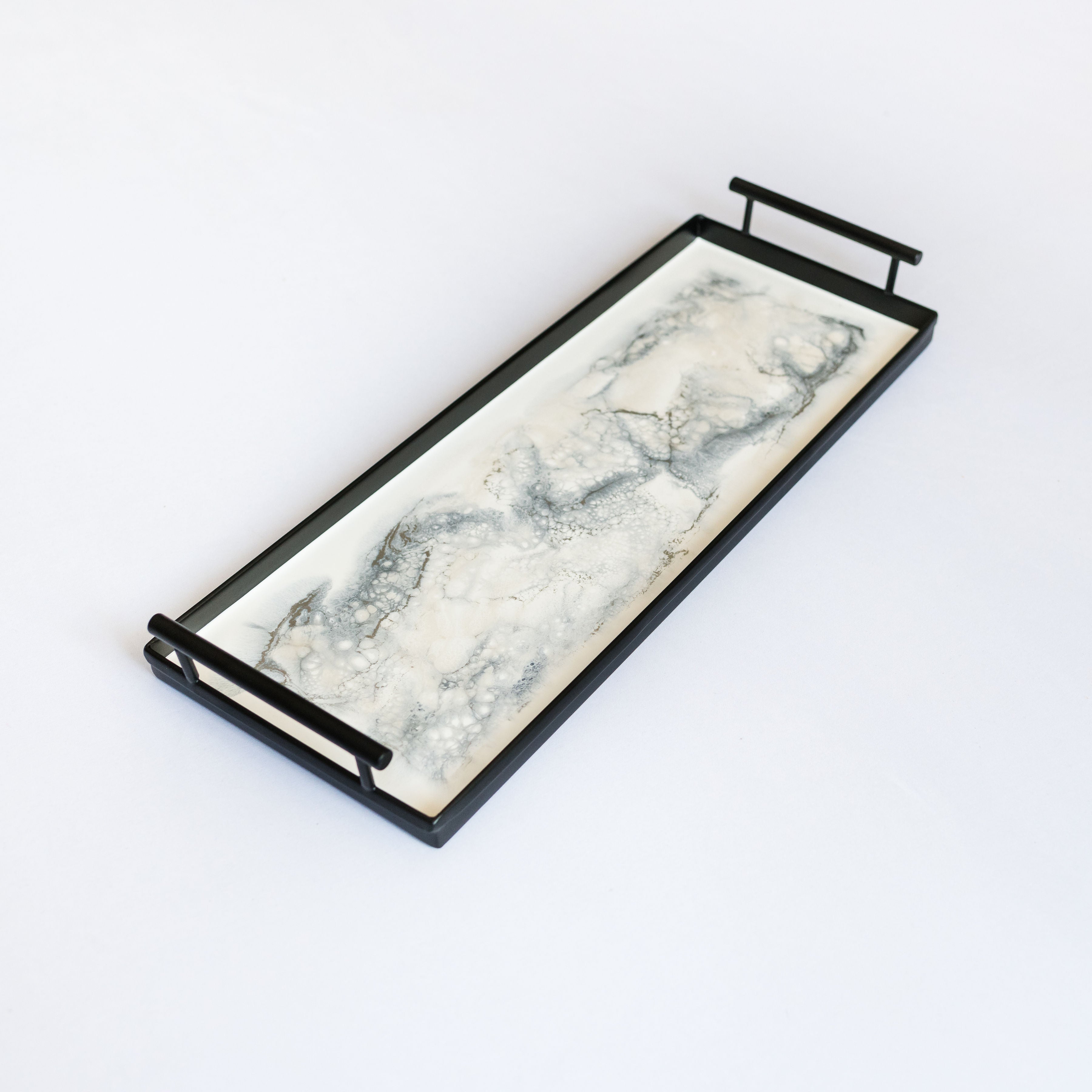 Resin Black Rectangle Tray