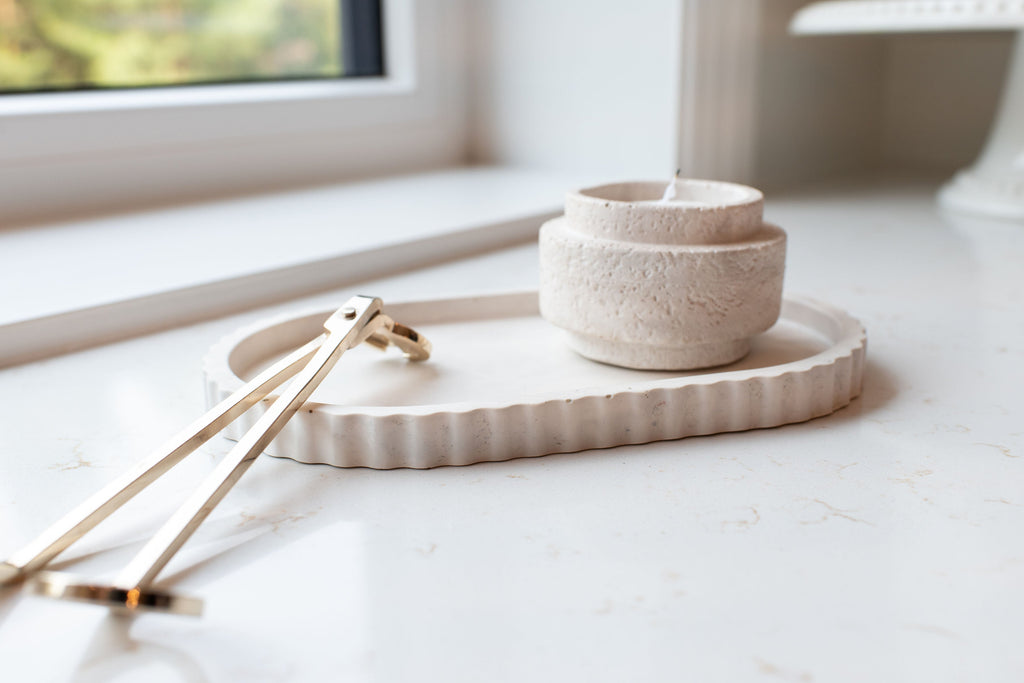 Fluted Oval Tray