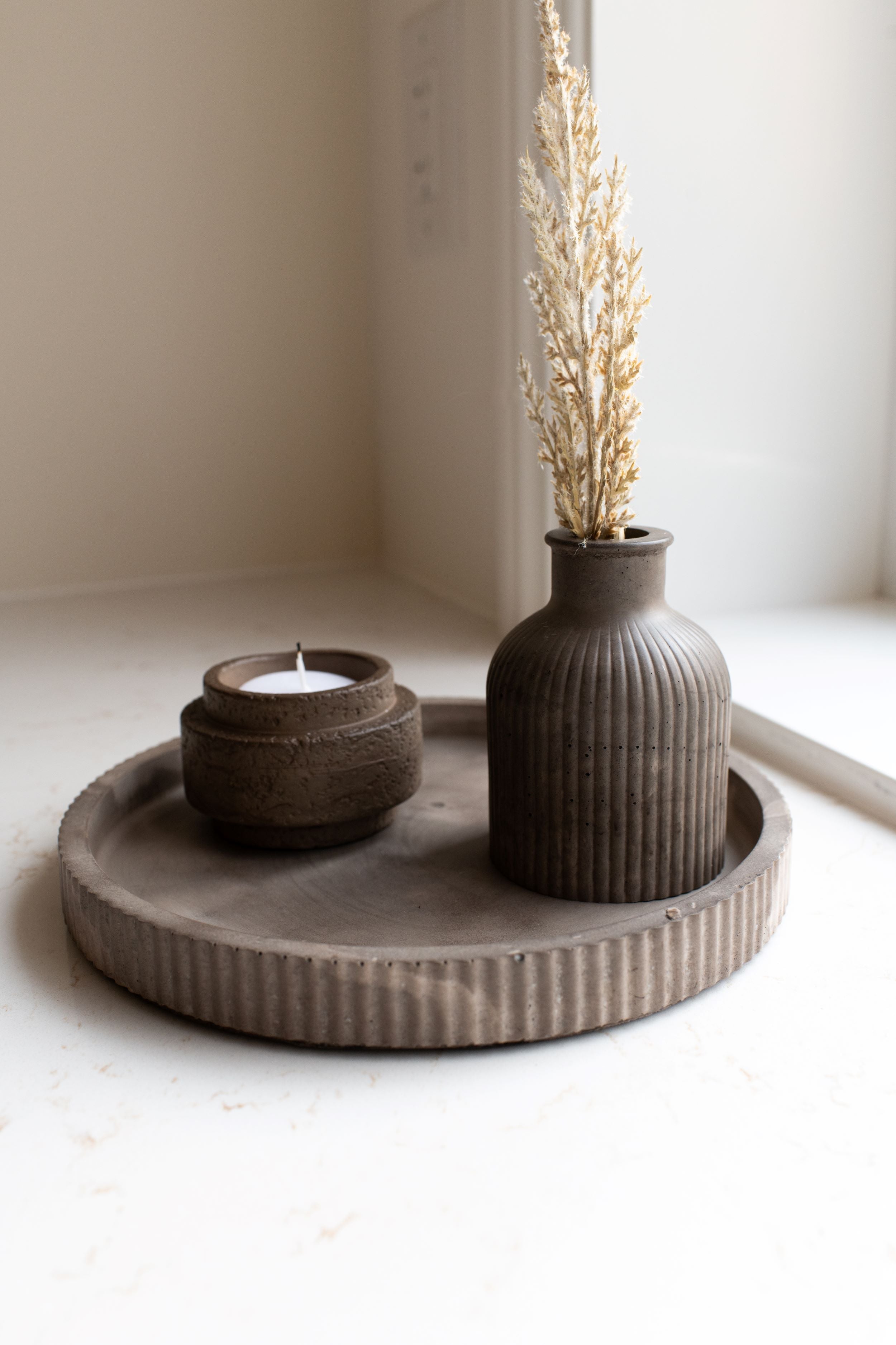 Fluted Round Tray