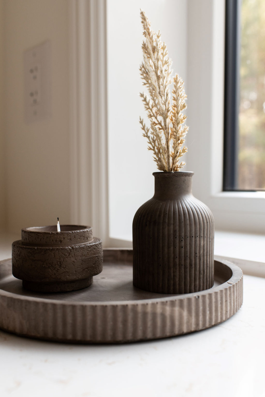 Fluted Round Tray