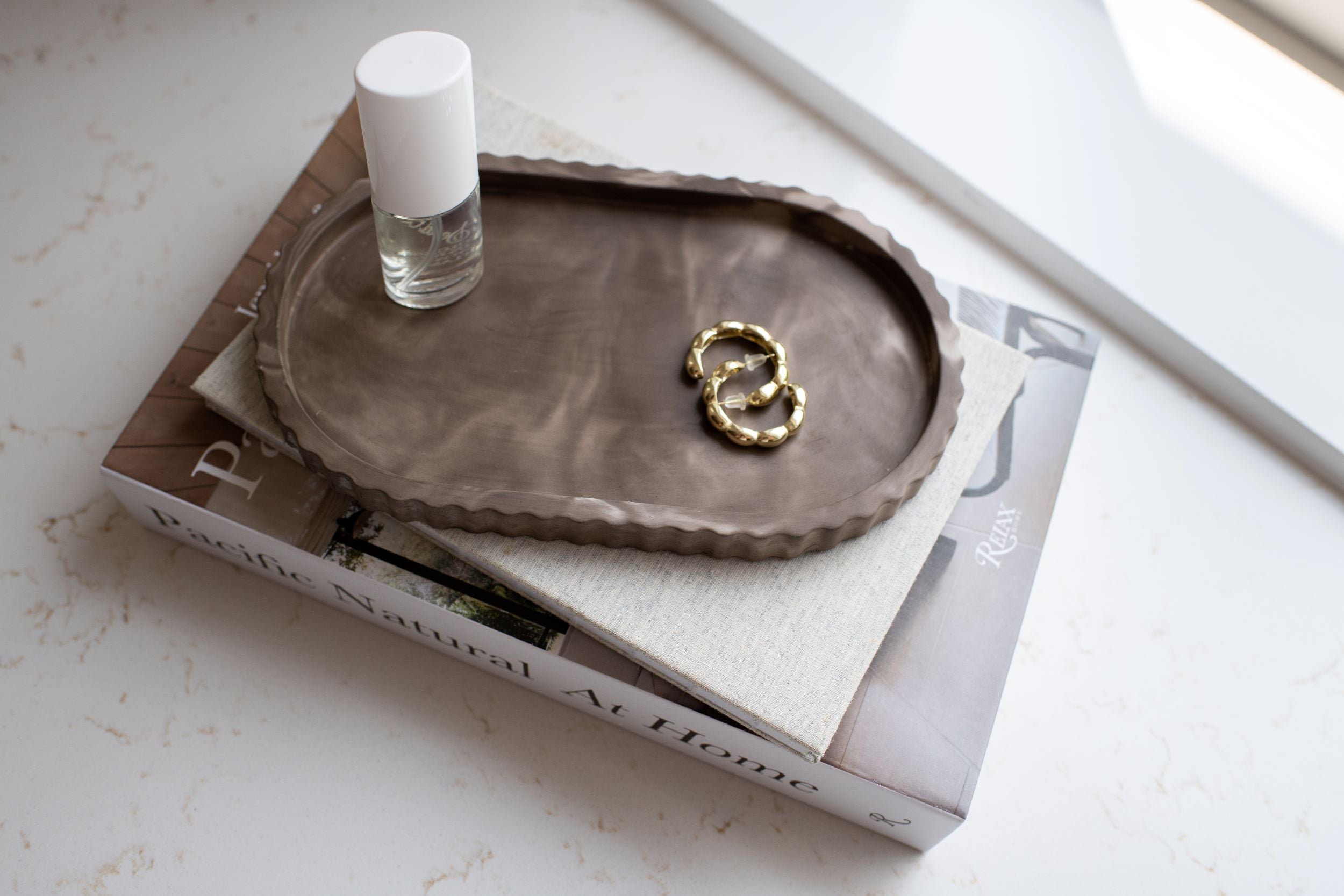 Fluted Oval Tray