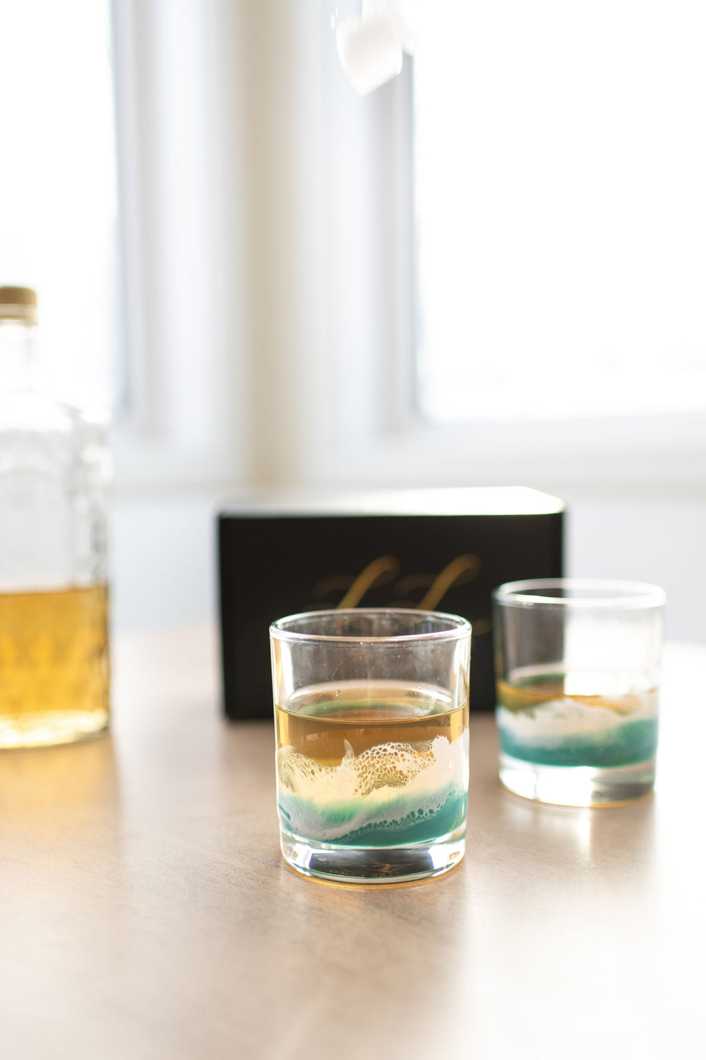 NEW!!! Resin Coated Old Fashioned Whisky Glasses (Set of 2) - Restocking May 29