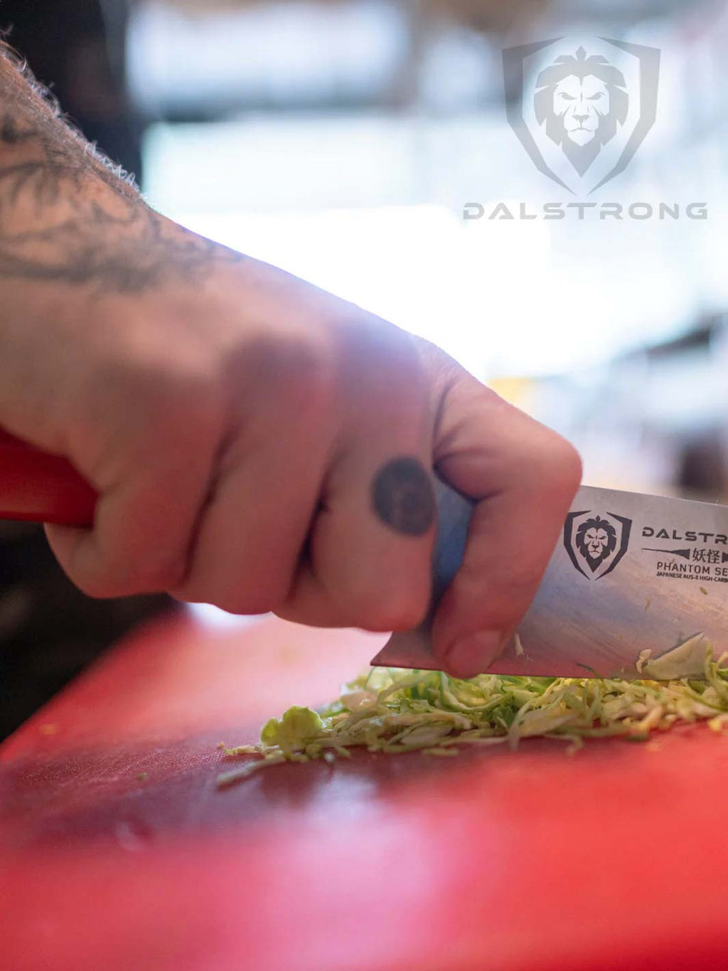 Chef's Knife 8" | Red G10 Handle | Phantom Series | Dalstrong ©