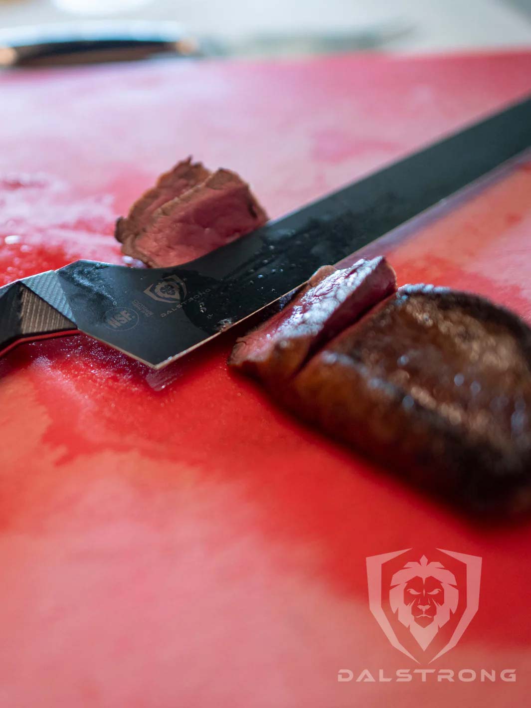 Slicing & Carving Knife 12" | Offset Blade | Shadow Black Series | NSF Certified | Dalstrong ©