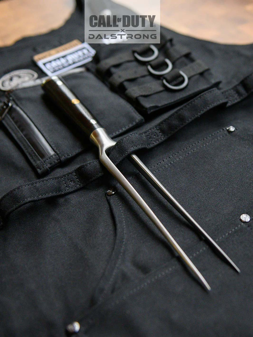 Canvas Chef Apron | Call of Duty © Edition | Black Waxed Canvas | EXCLUSIVE COLLECTOR APRON | Dalstrong ©