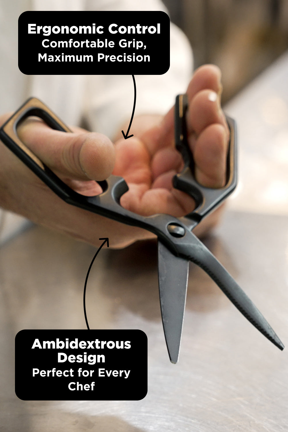 Professional Kitchen Scissors | Black Stainless Steel Edition | Dalstrong ©