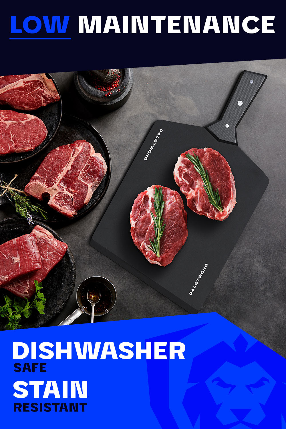 Wood Fiber Cutting Board | Obsidian Black | Dalstrong ©