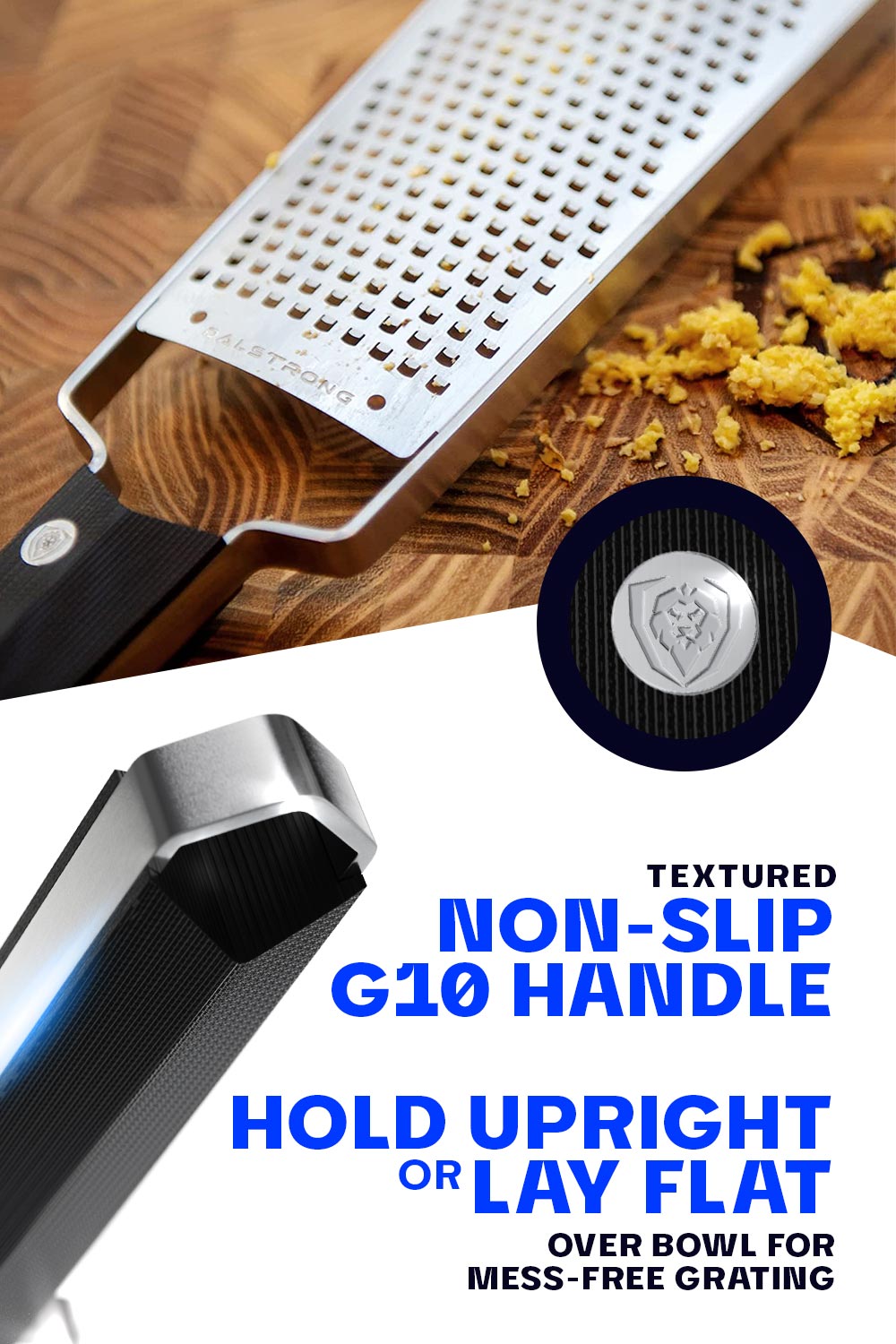Professional Coarse Wide Cheese Grater | Dalstrong ©