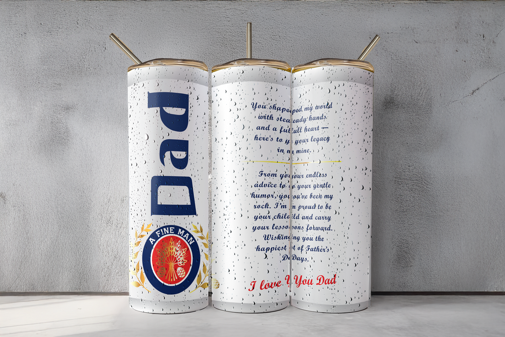 Assorted Ready to Press Sublimation Tumbler Prints (14 Pack) - Father's Day 2025