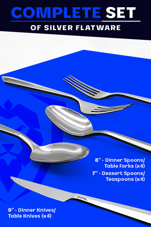 20-Piece Flatware Cutlery Set | Silver Stainless Steel | Service for 4 | Dalstrong ©