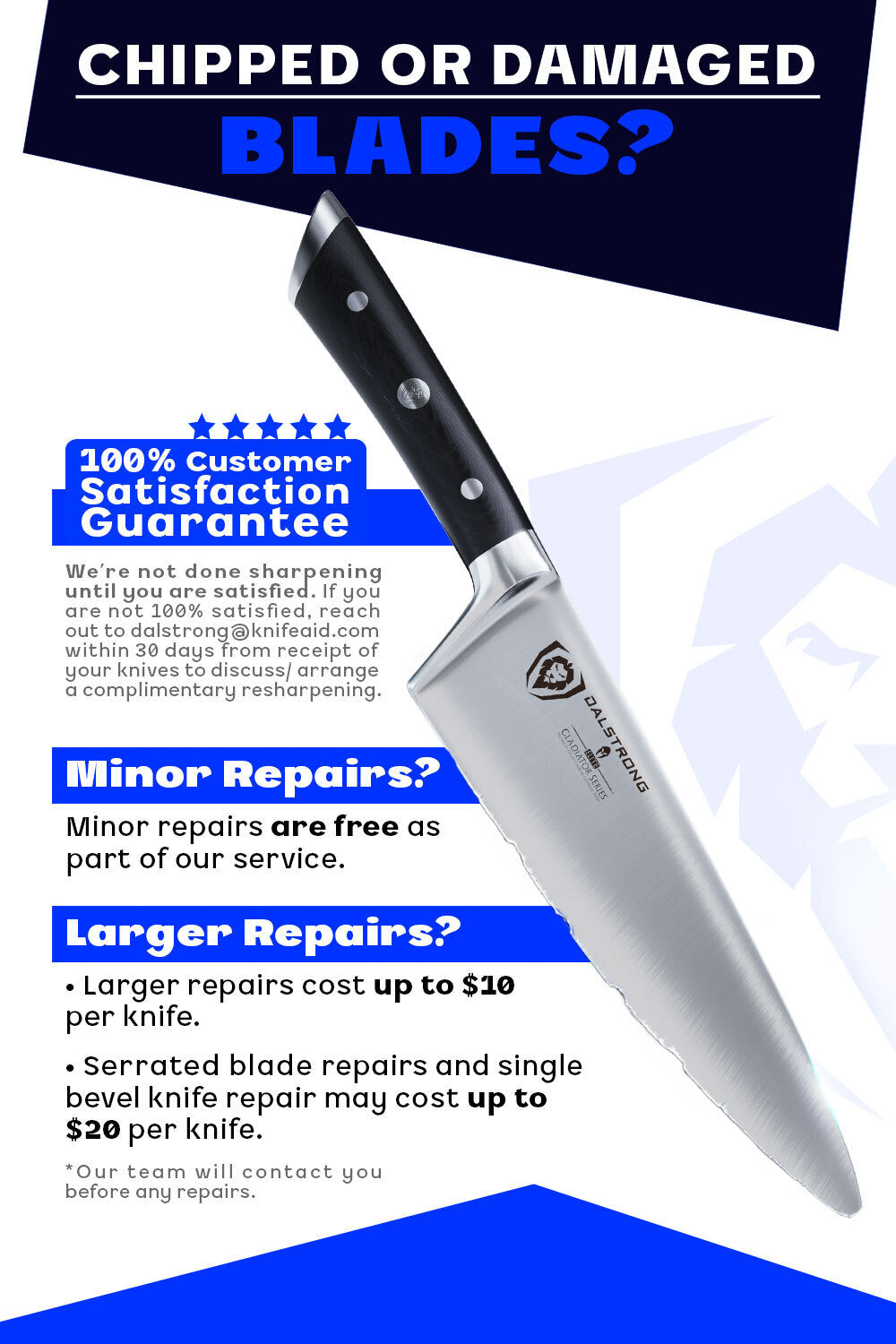 Dalstrong Knife Sharpening Service