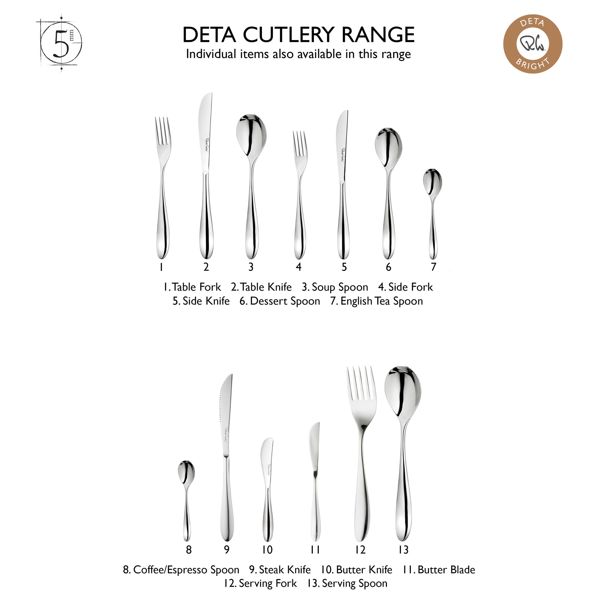 Deta Bright Serving Spoon