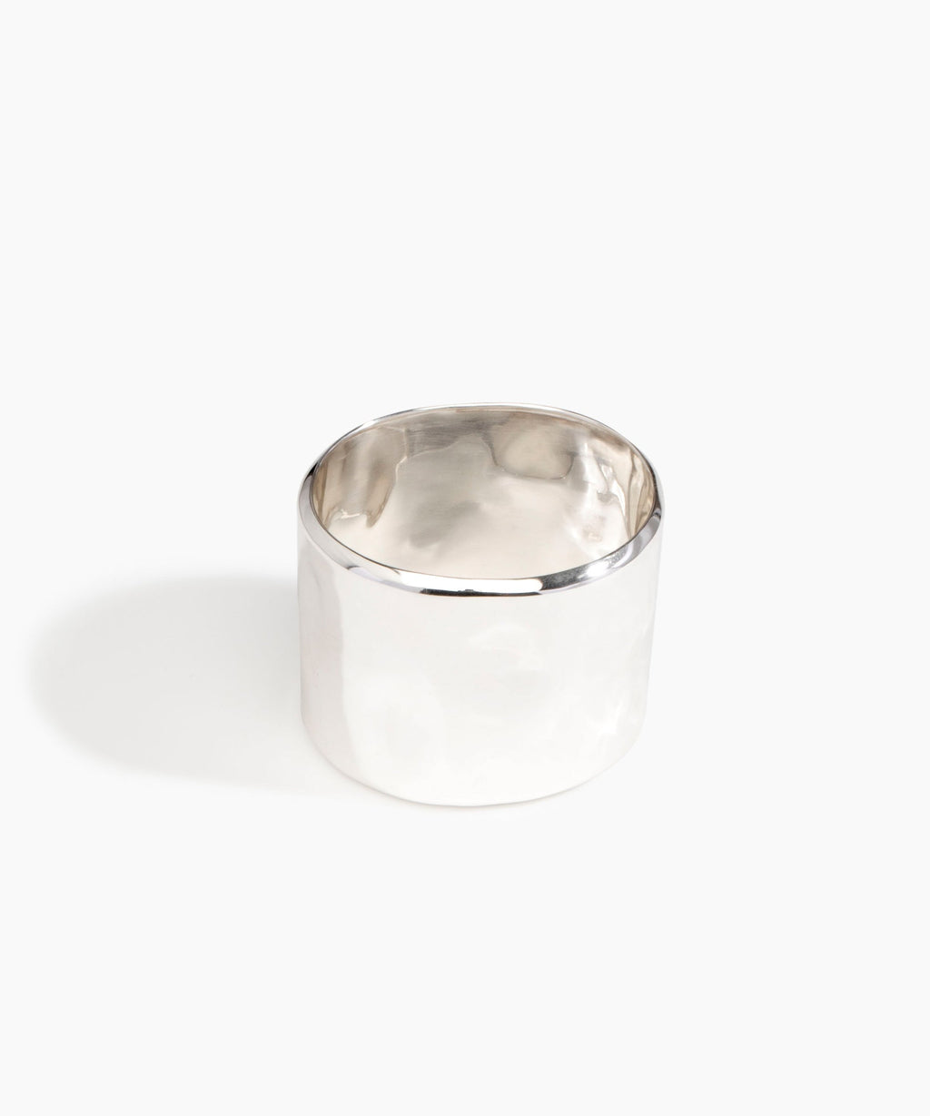 Wide Dimpled Bangle