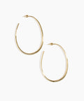 Large Pebble Hoop Earrings