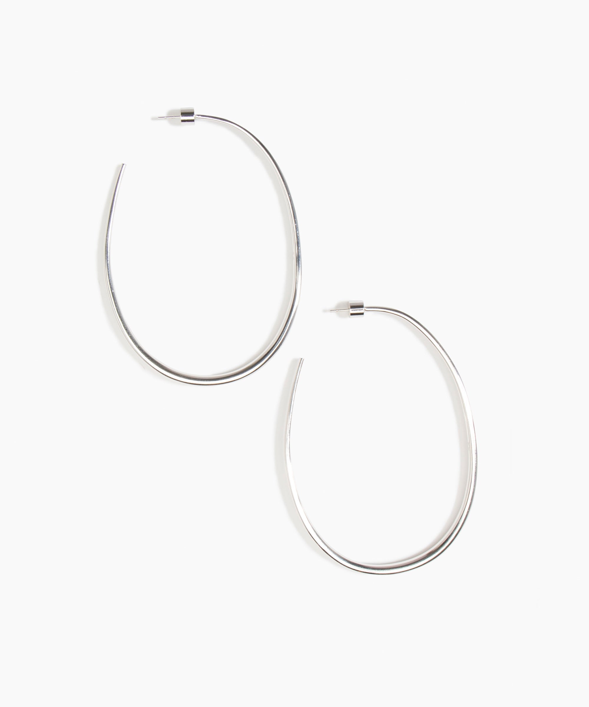 Large Pebble Hoop Earrings