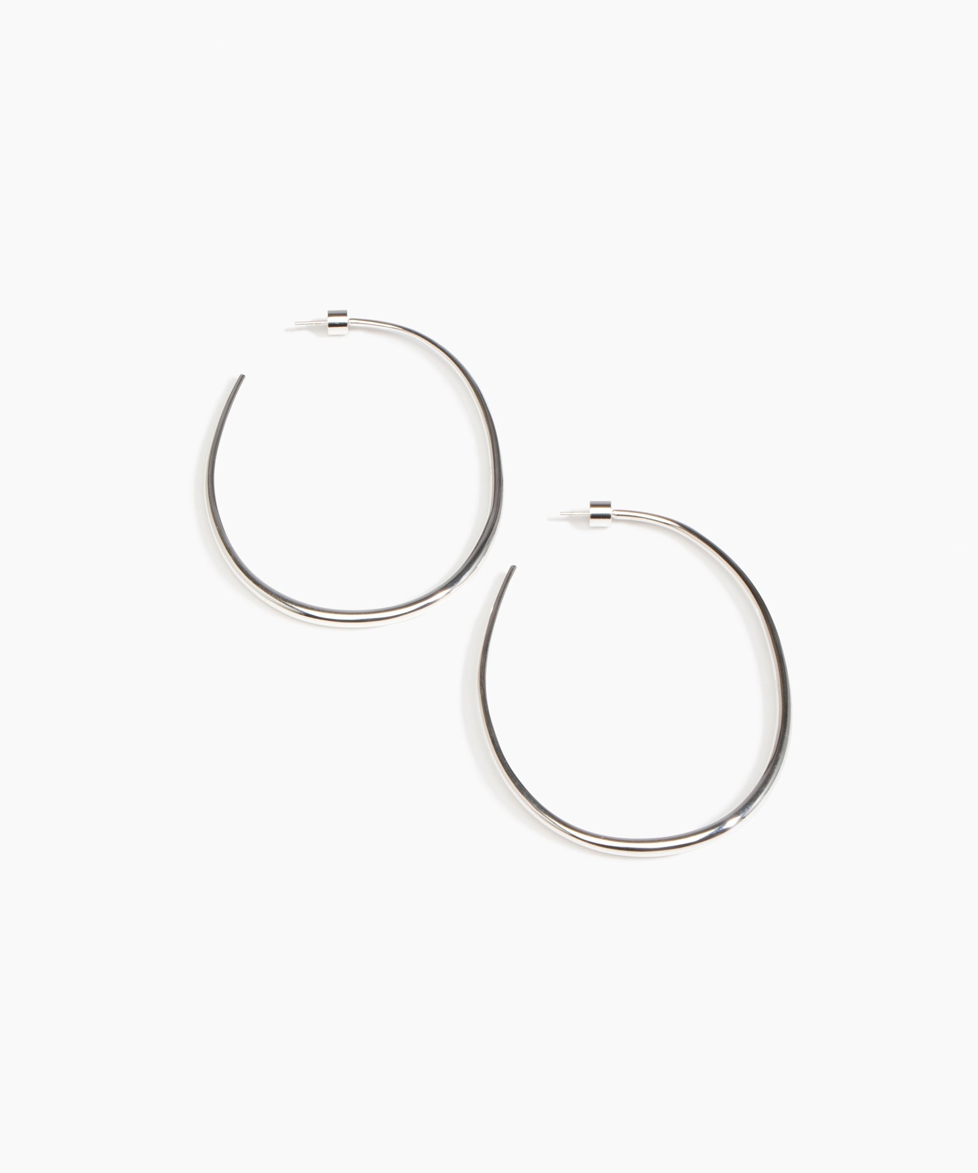 Large Pebble Hoop Earrings