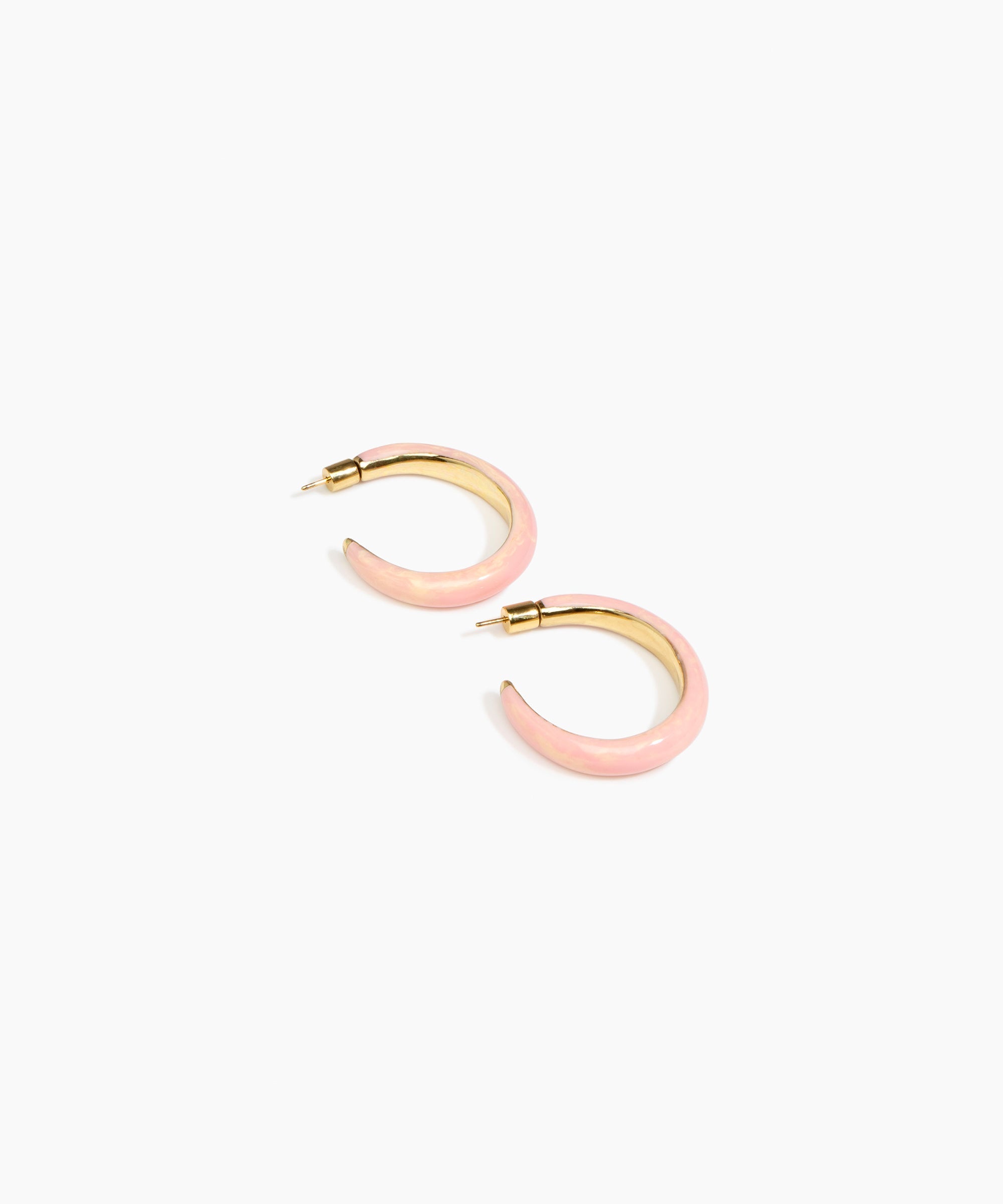 Large Pebble Duo Hoop Earrings