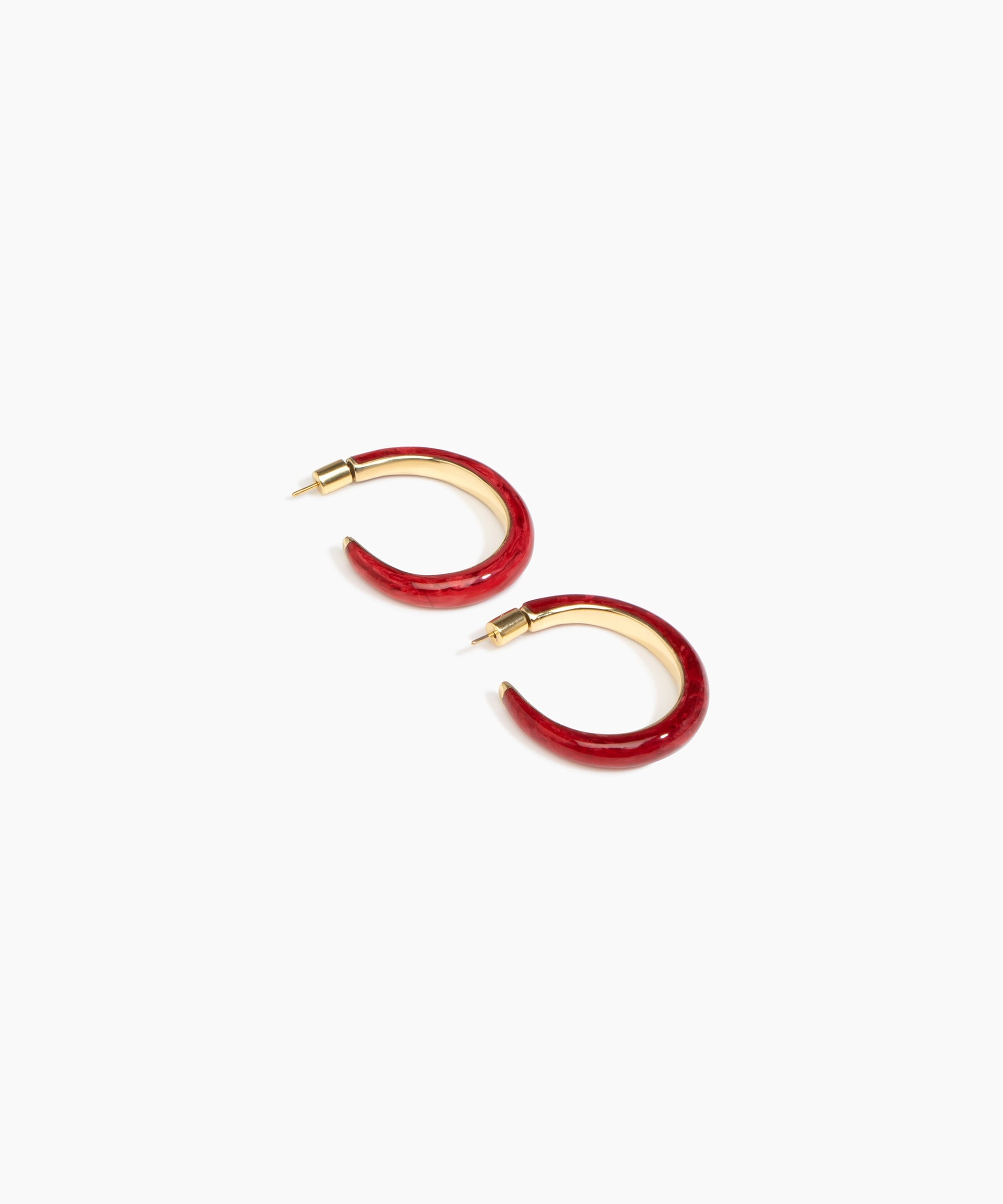 Large Pebble Duo Hoop Earrings