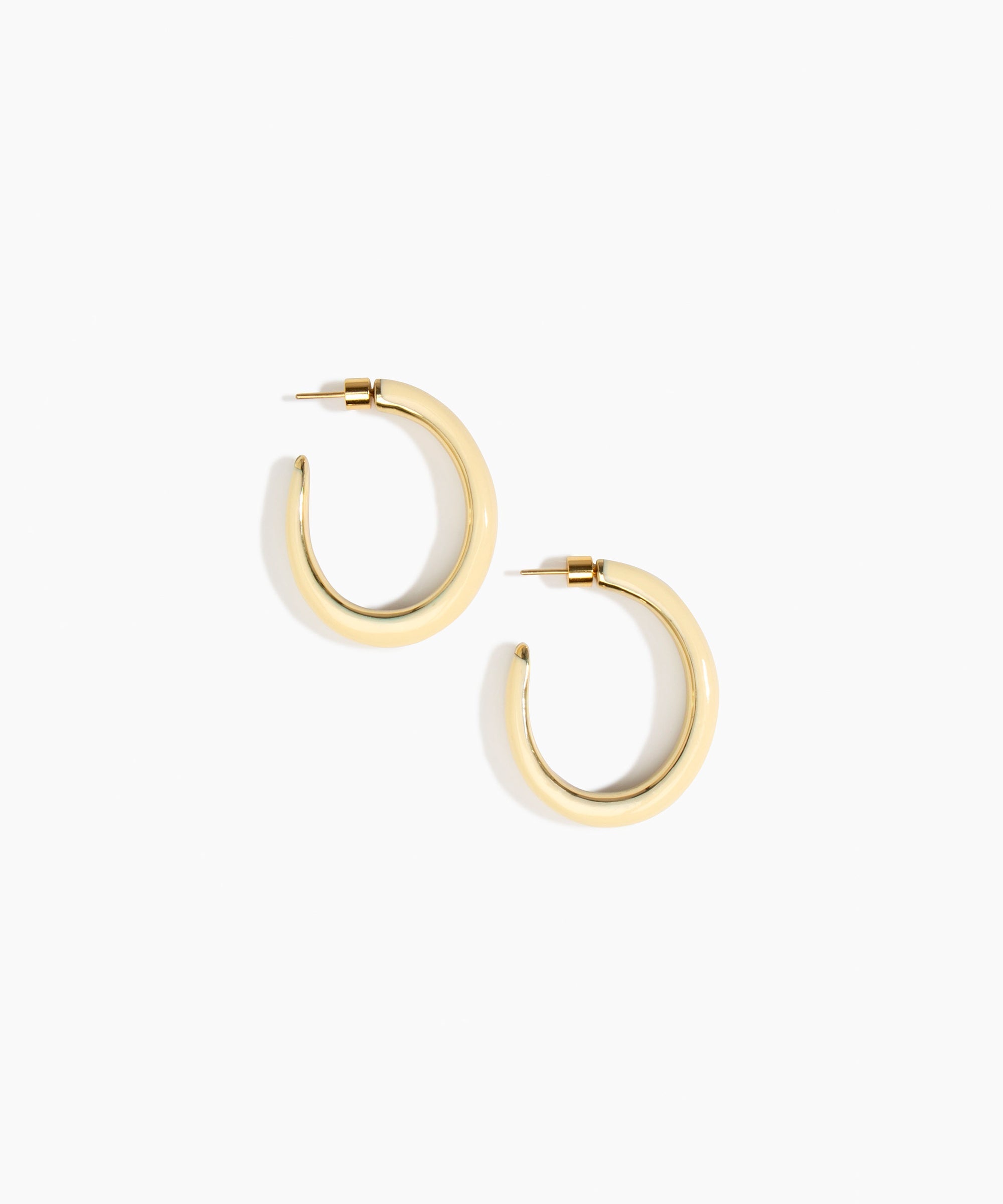Large Pebble Duo Hoop Earrings