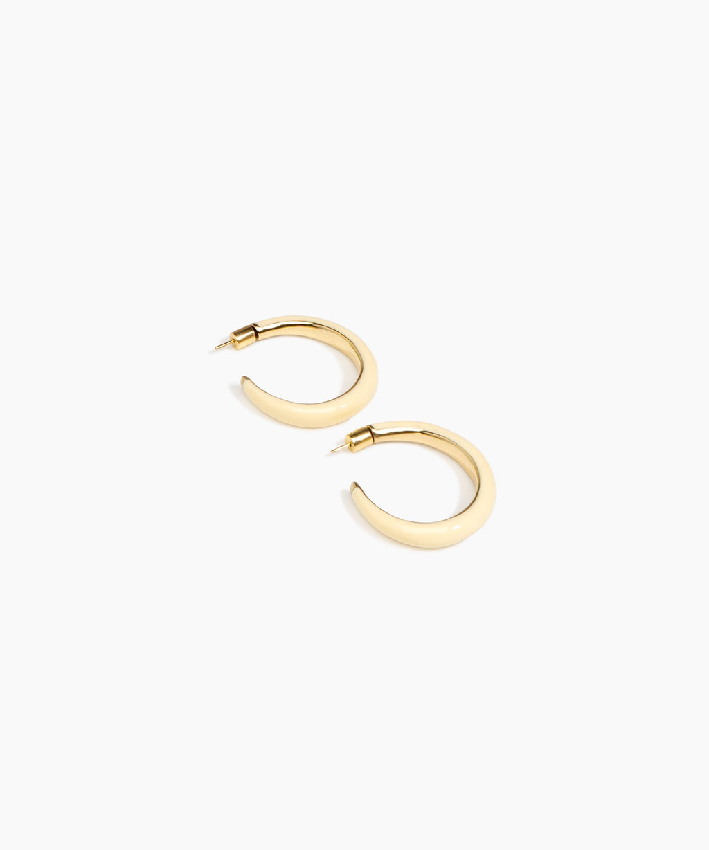 Large Pebble Duo Hoop Earrings