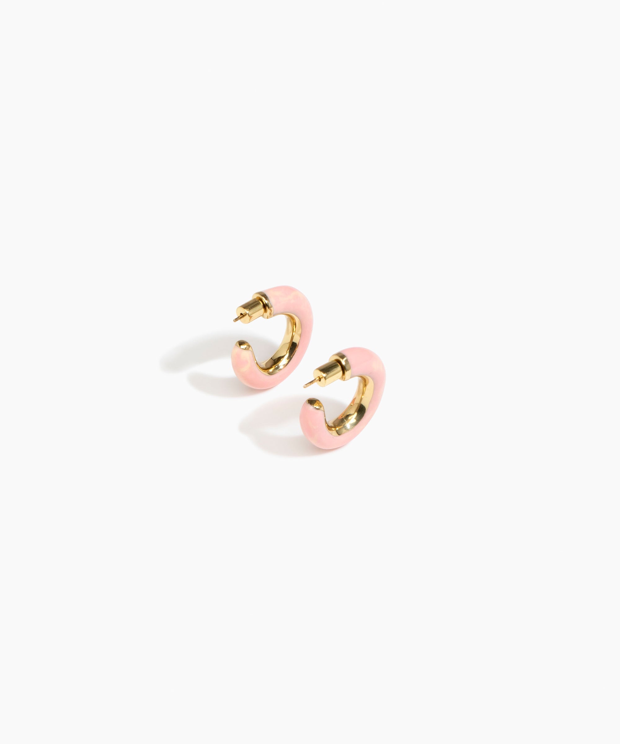 Medium Pebble Duo Hoop Earrings