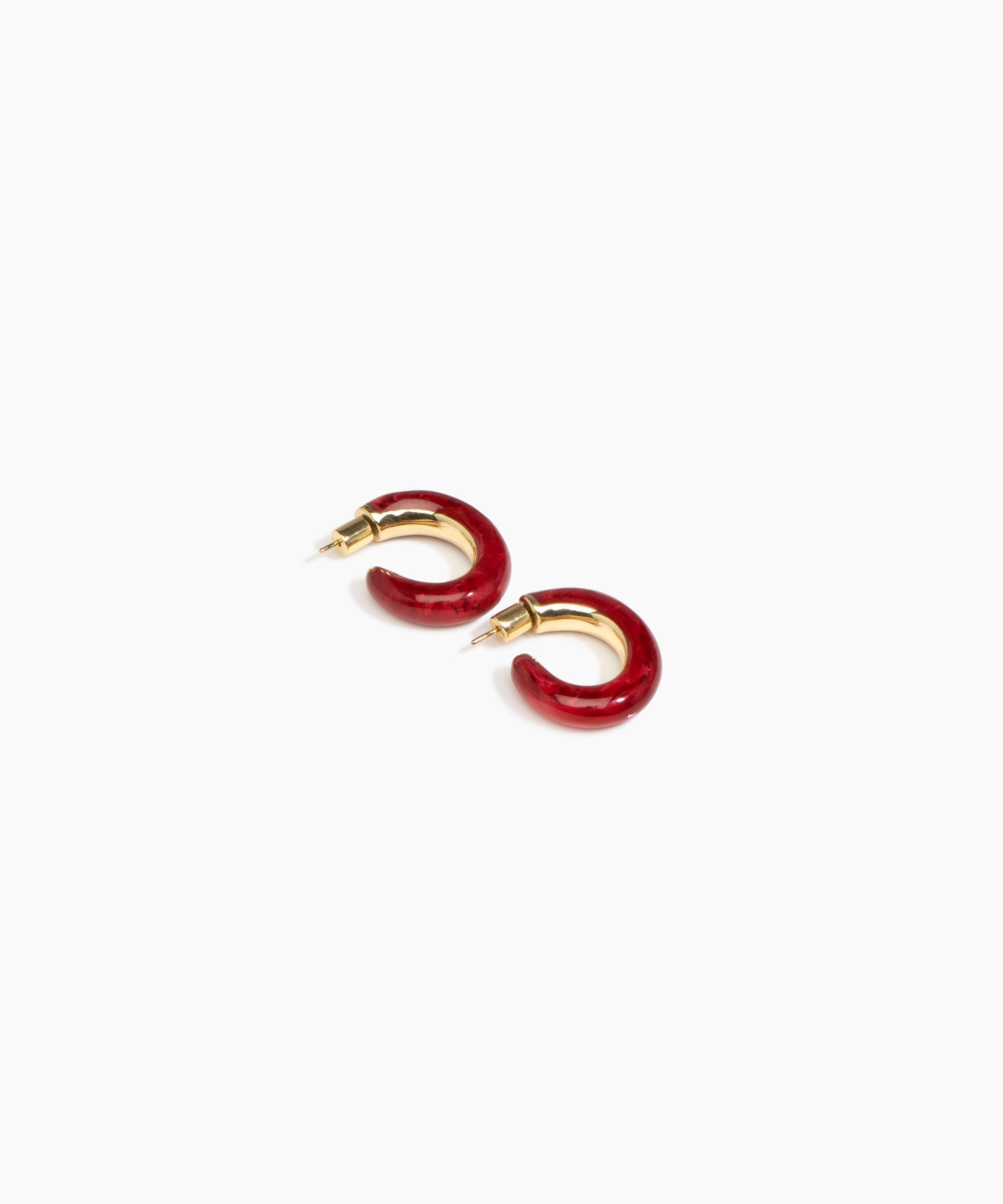 Medium Pebble Duo Hoop Earrings
