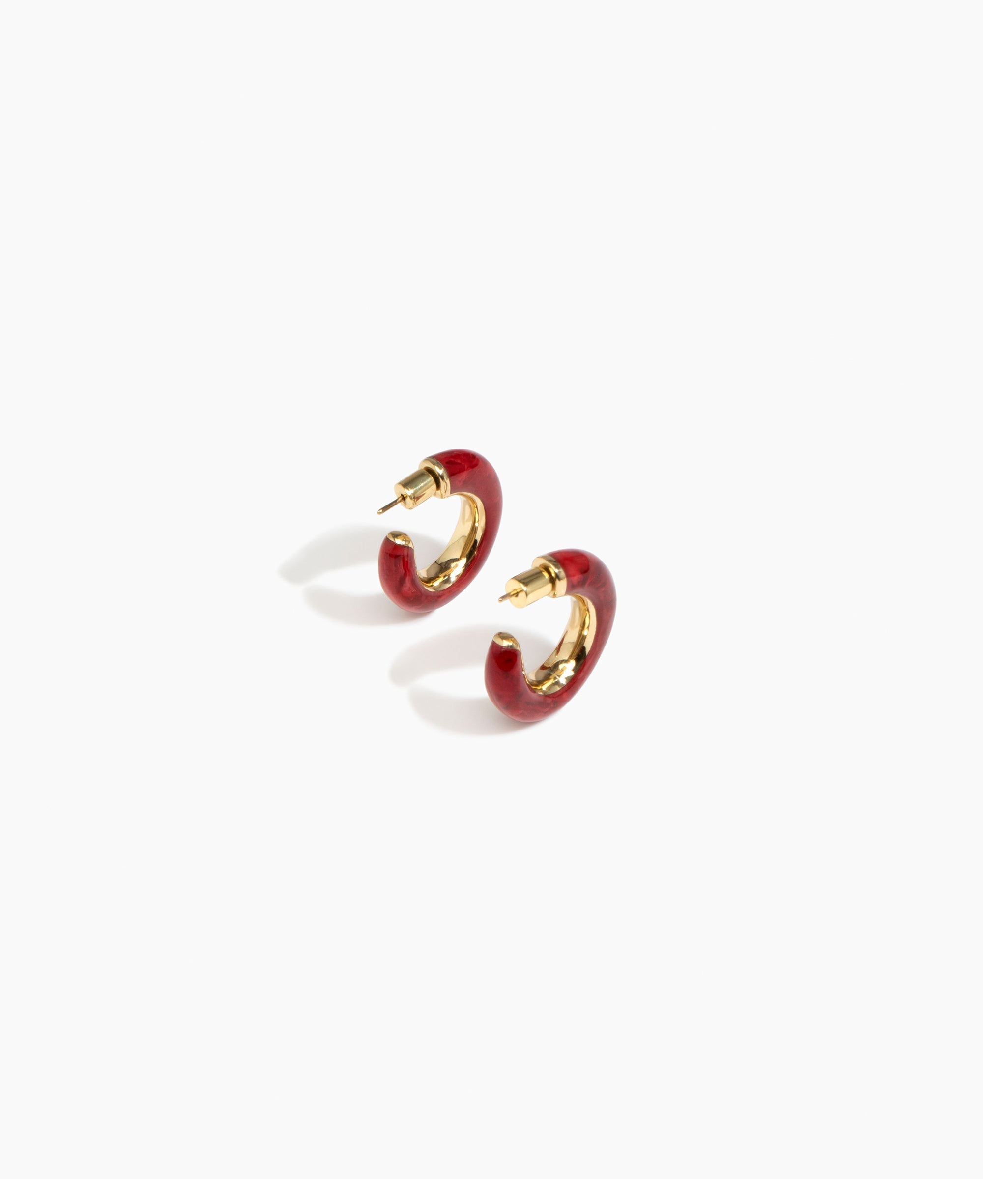 Medium Pebble Duo Hoop Earrings
