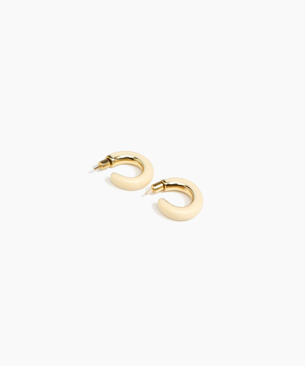 Medium Pebble Duo Hoop Earrings