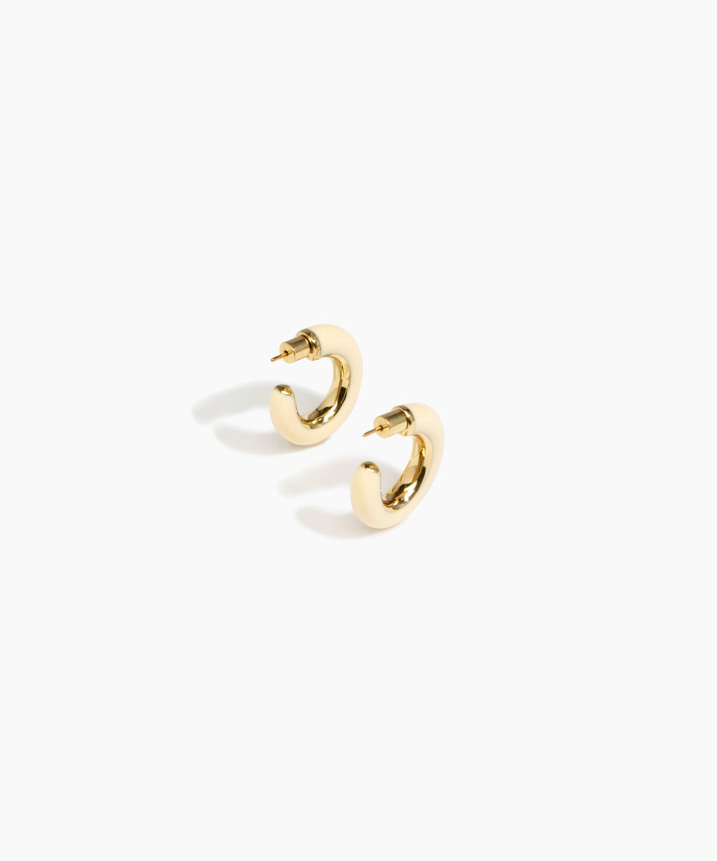 Medium Pebble Duo Hoop Earrings