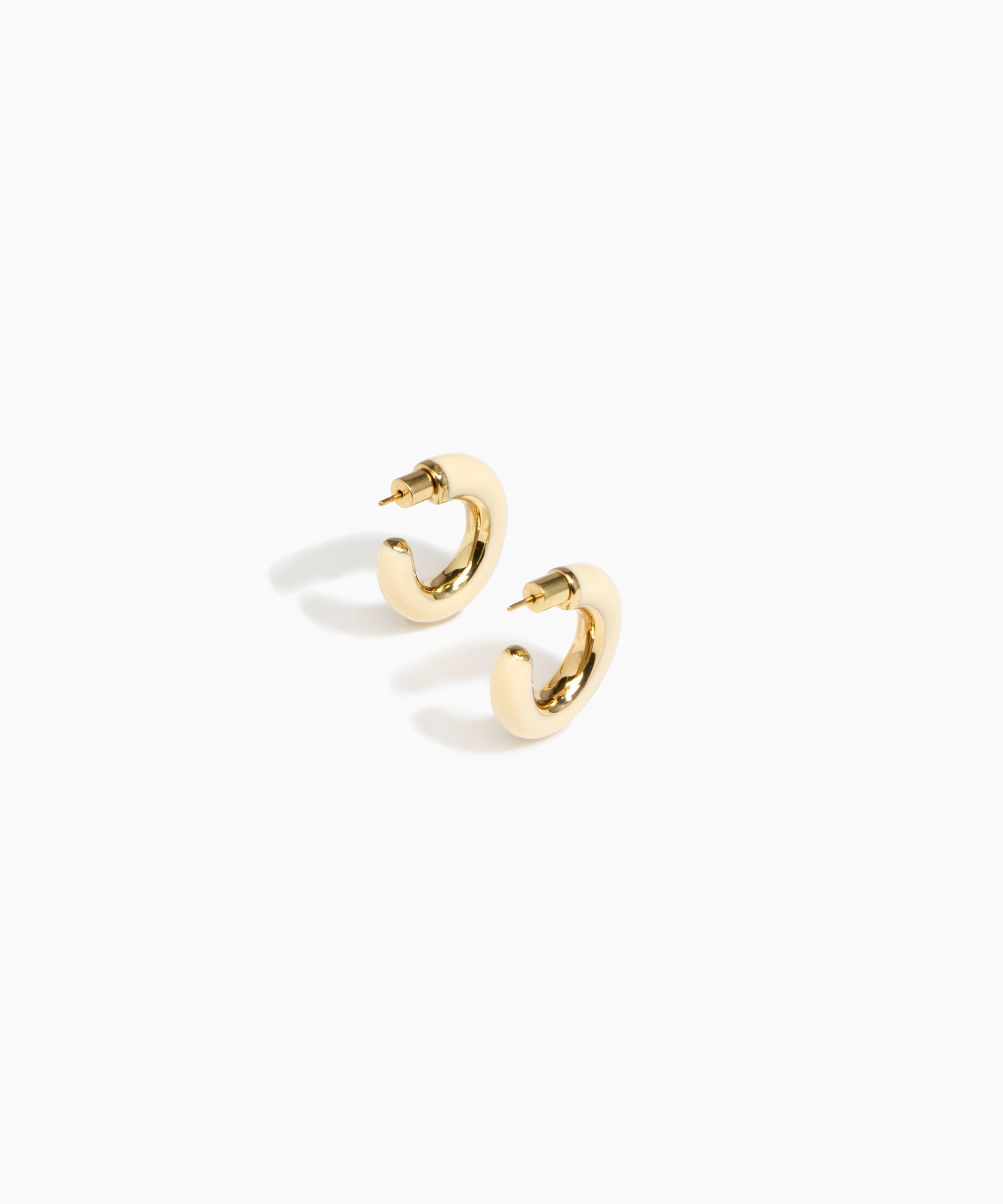 Medium Pebble Duo Hoop Earrings