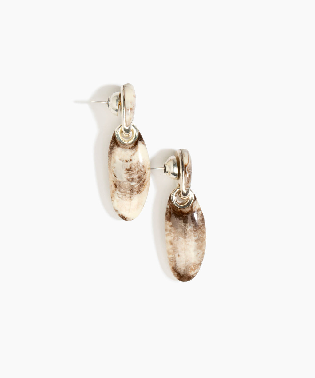 Long Rock Duo Earrings