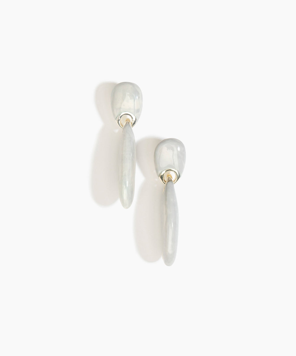 Long Rock Duo Earrings