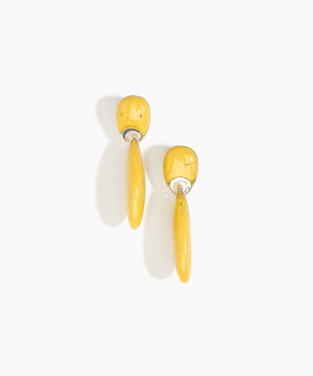 Long Rock Duo Earrings