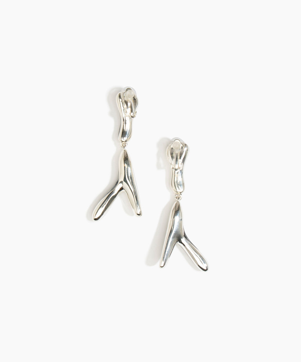 Long Wishbone Earrings