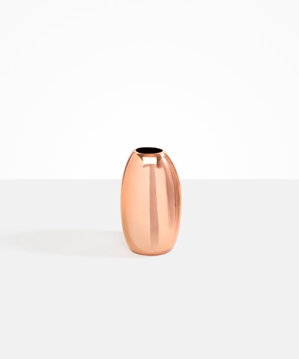 Medium Metal Pebble Vase