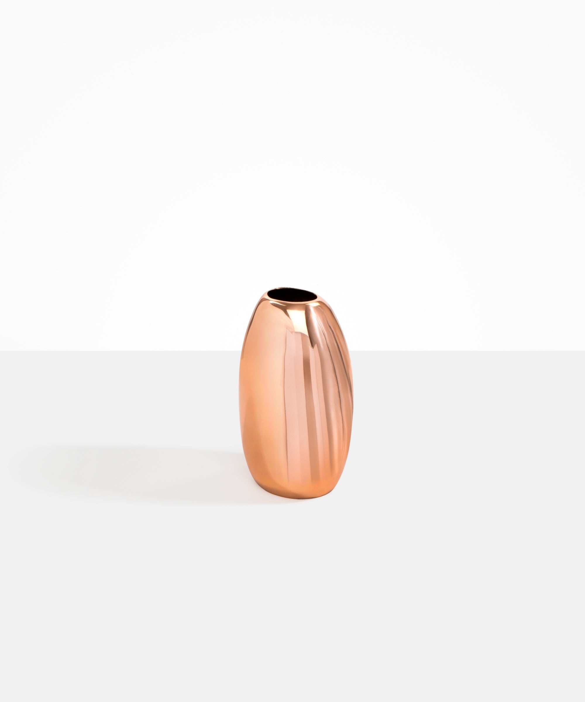 Medium Metal Pebble Vase