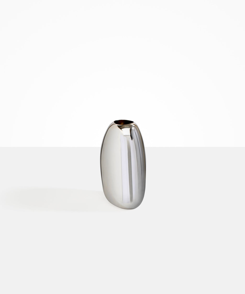 Medium Metal Pebble Vase