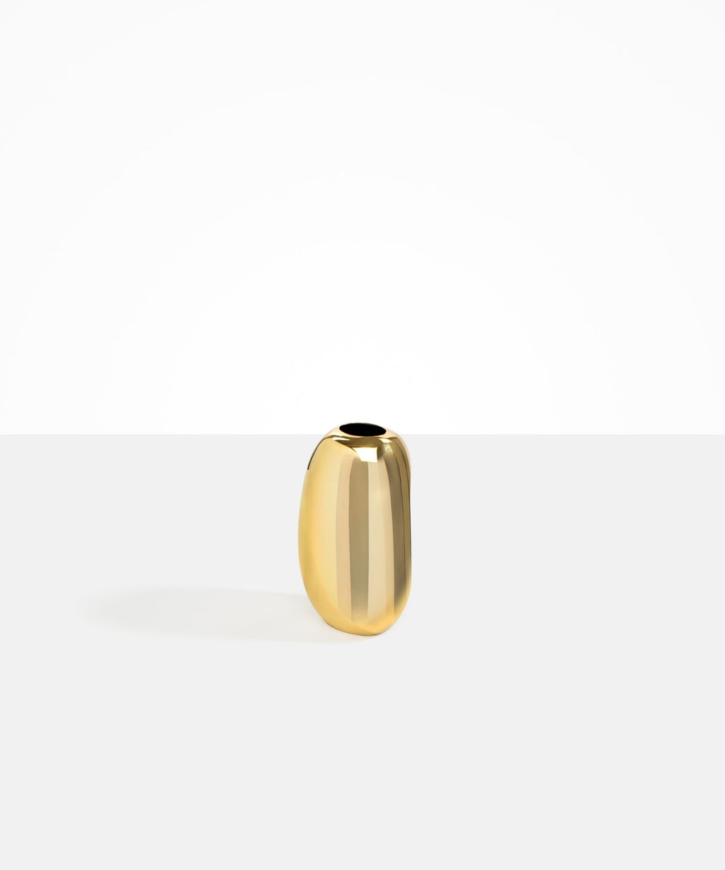 Small Metal Pebble Vase