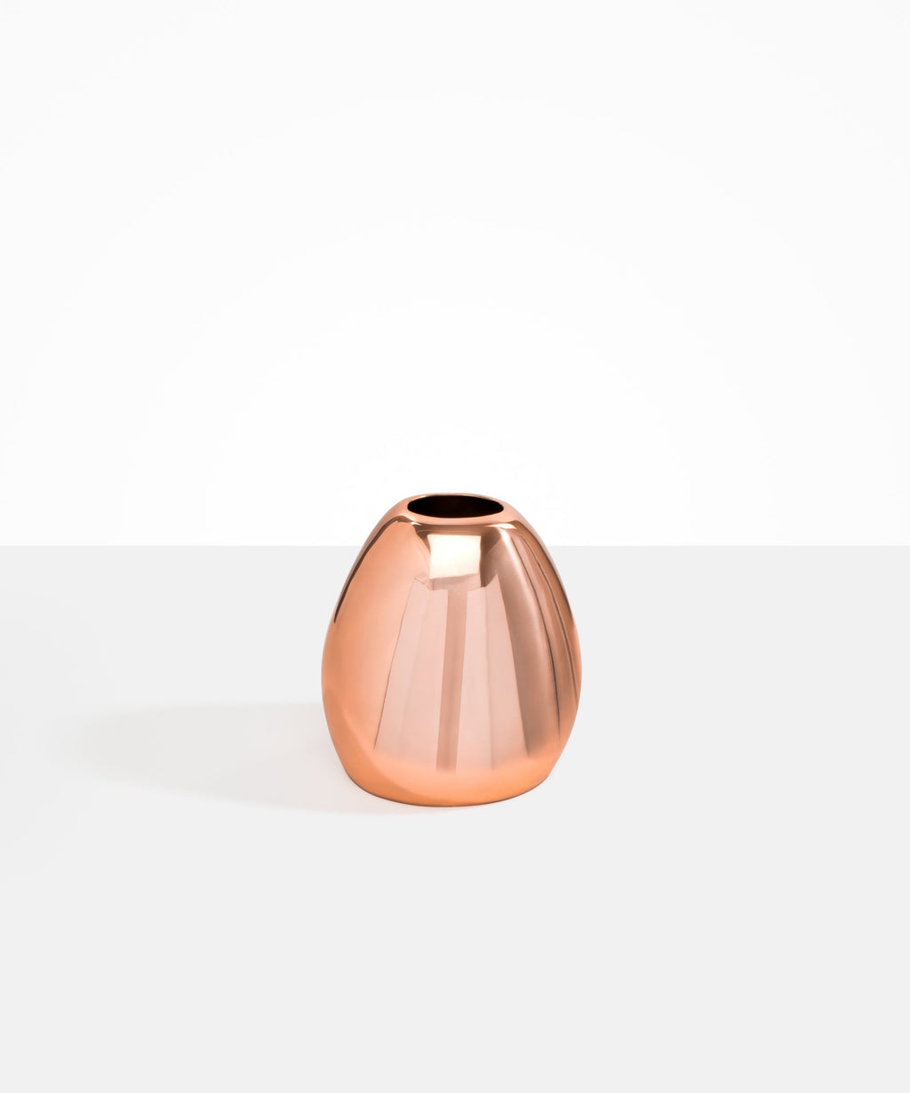Large Metal Stone Vase