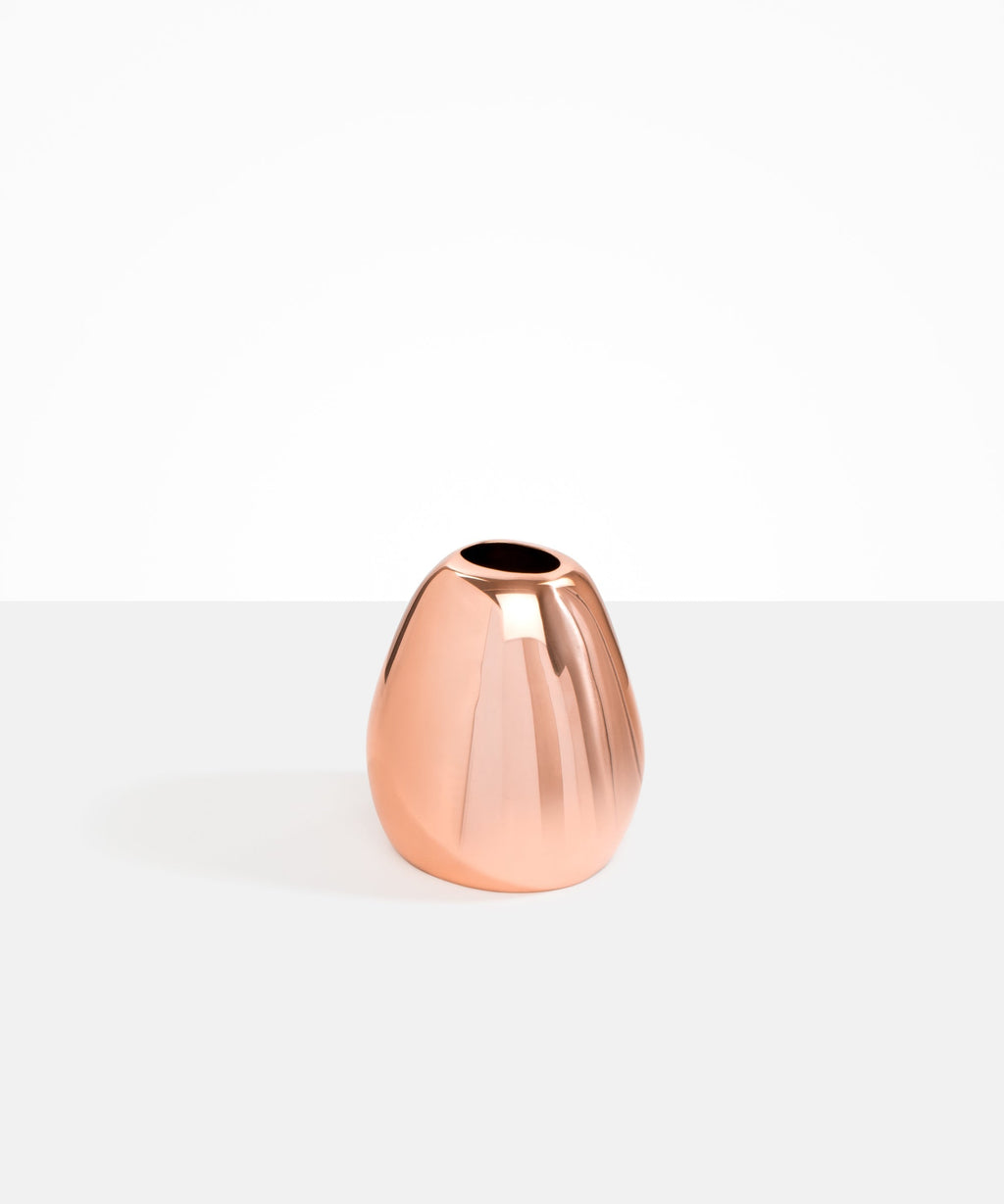 Large Metal Stone Vase