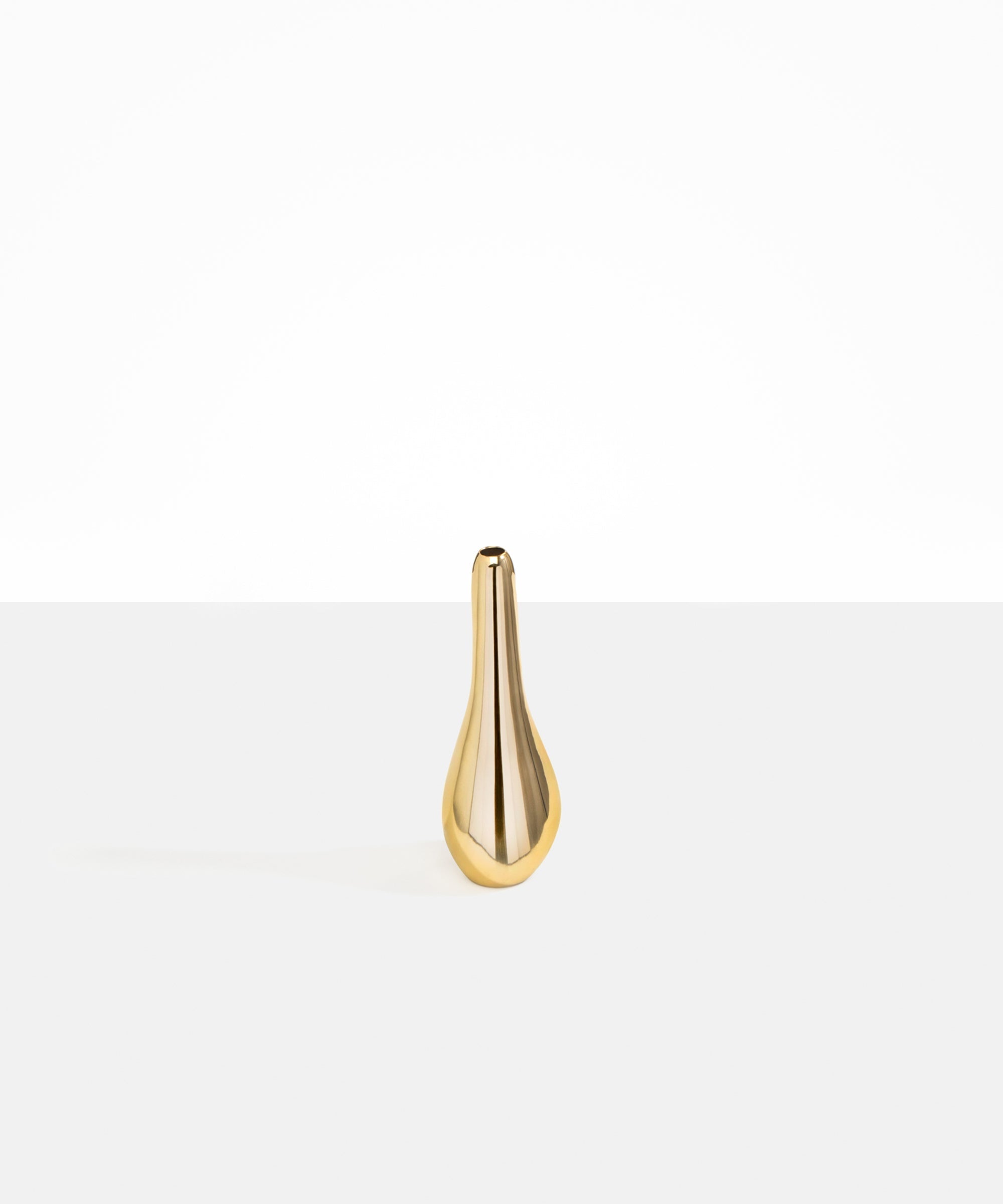 Medium Metal Swan Vase