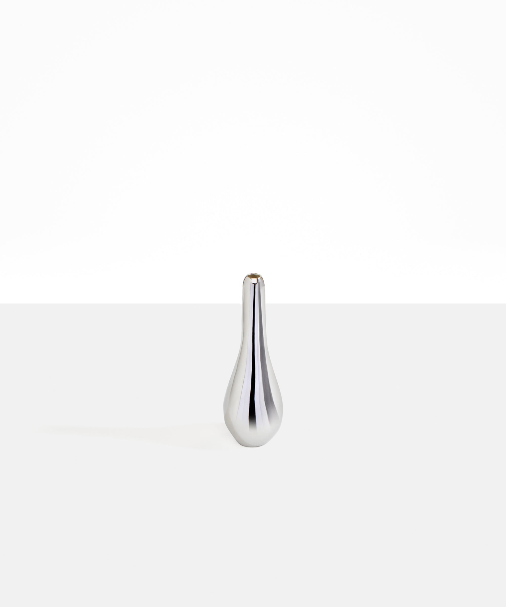 Medium Metal Swan Vase