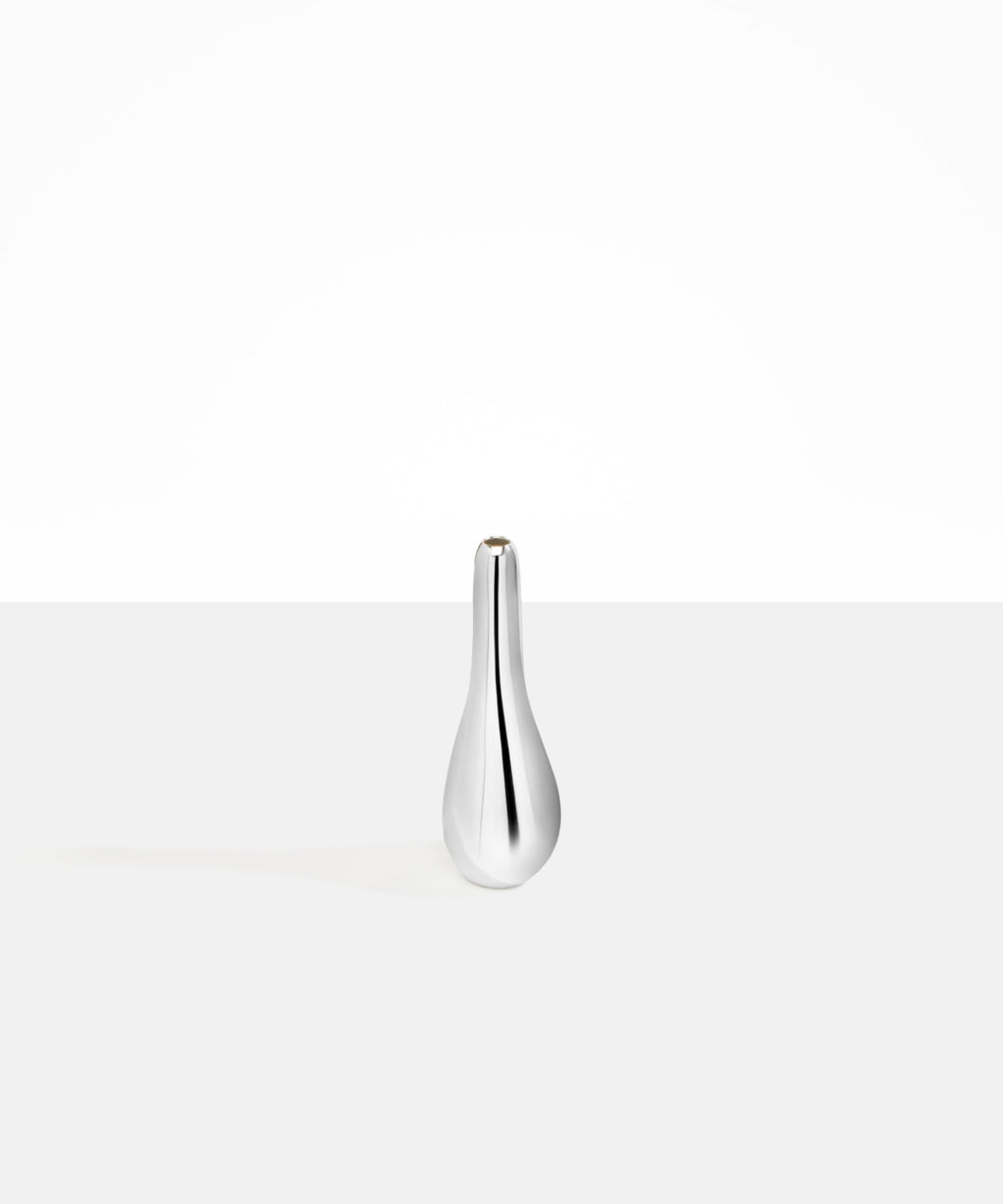 Medium Metal Swan Vase