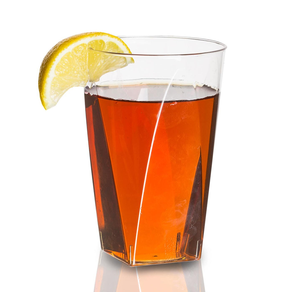 Clear Square Bottom Disposable Plastic Cups (10 oz. )
