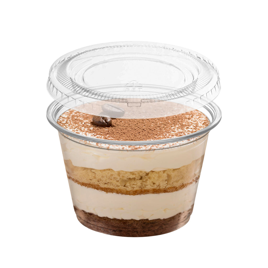 2oz Clear Plastic Disposable Souffle Cups with Lids