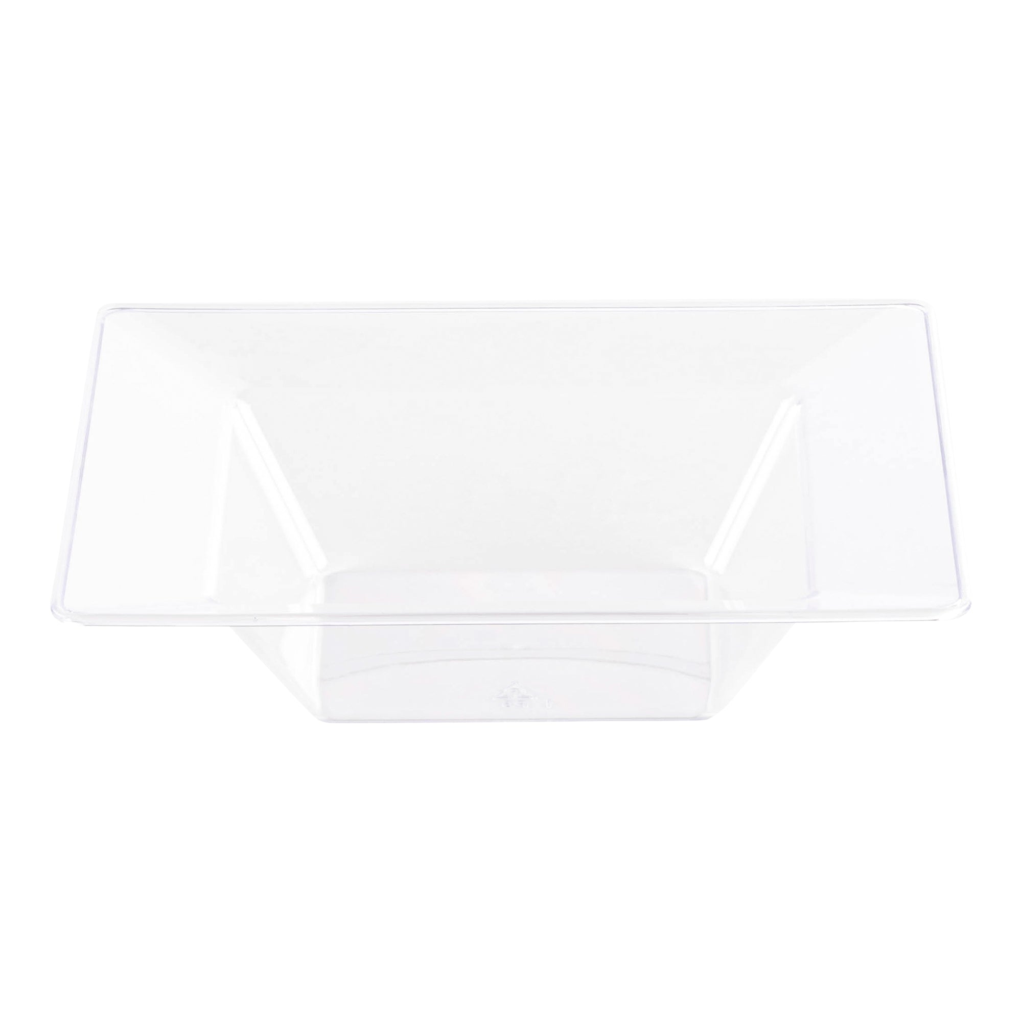 Clear Square Plastic Soup Bowls (12 oz.)
