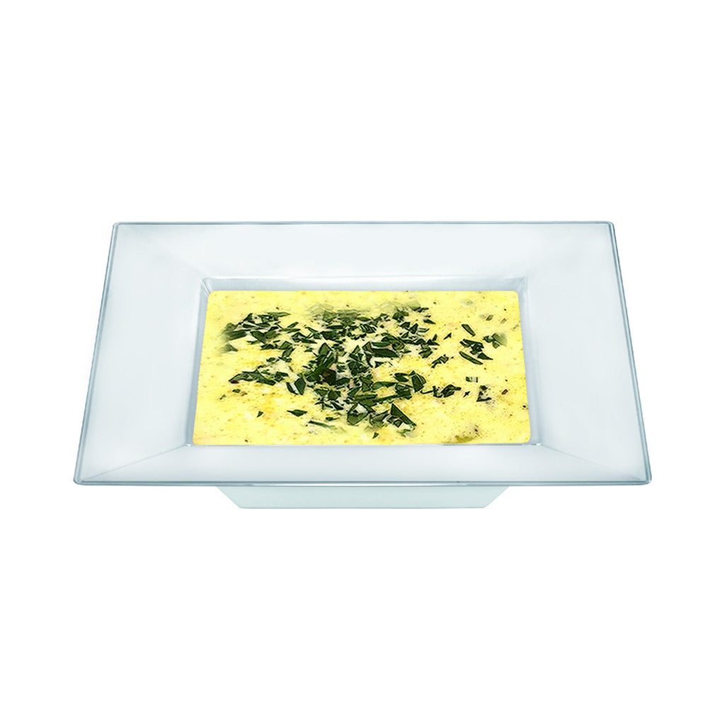 Clear Square Plastic Soup Bowls (12 oz.)