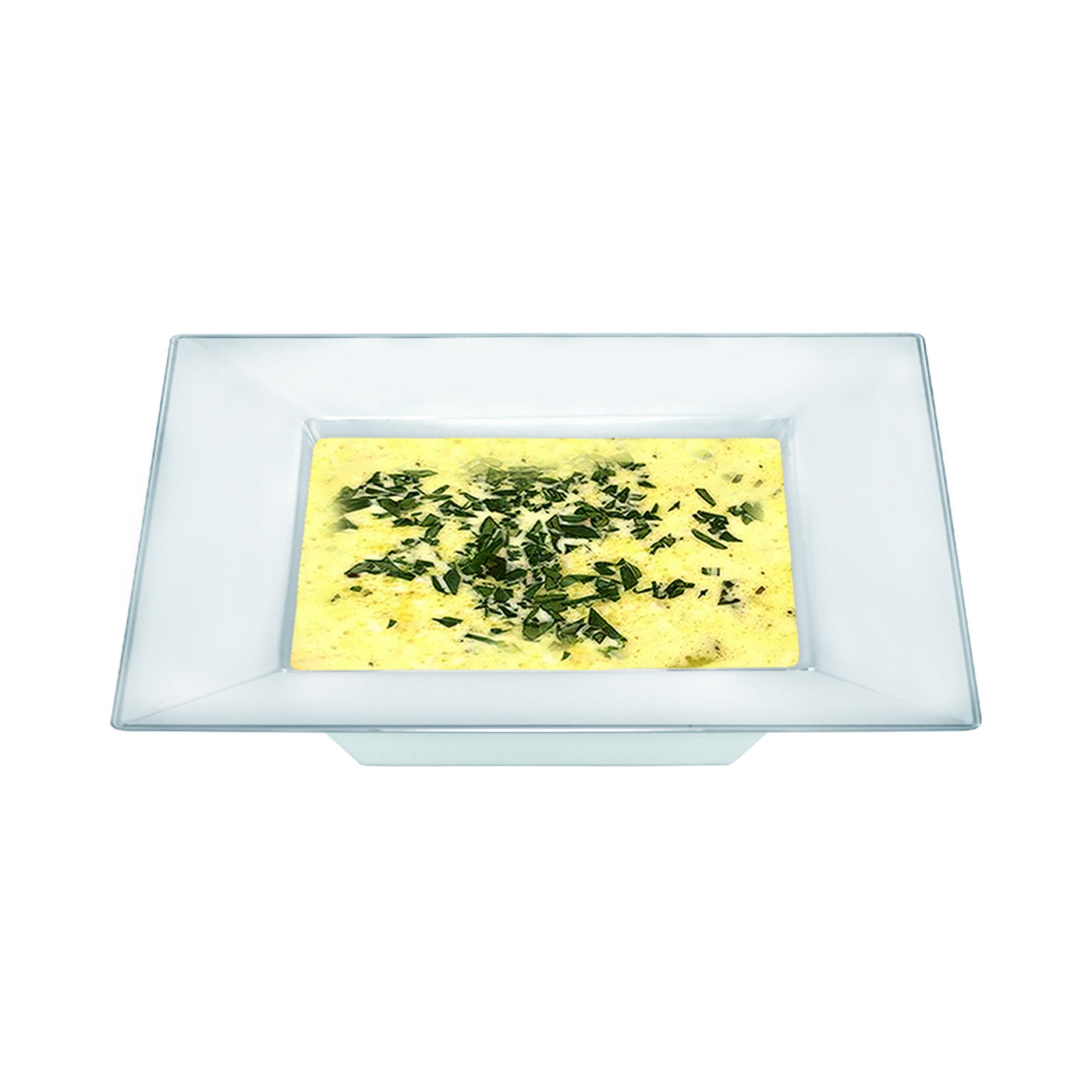 Clear Square Plastic Soup Bowls (12 oz.)