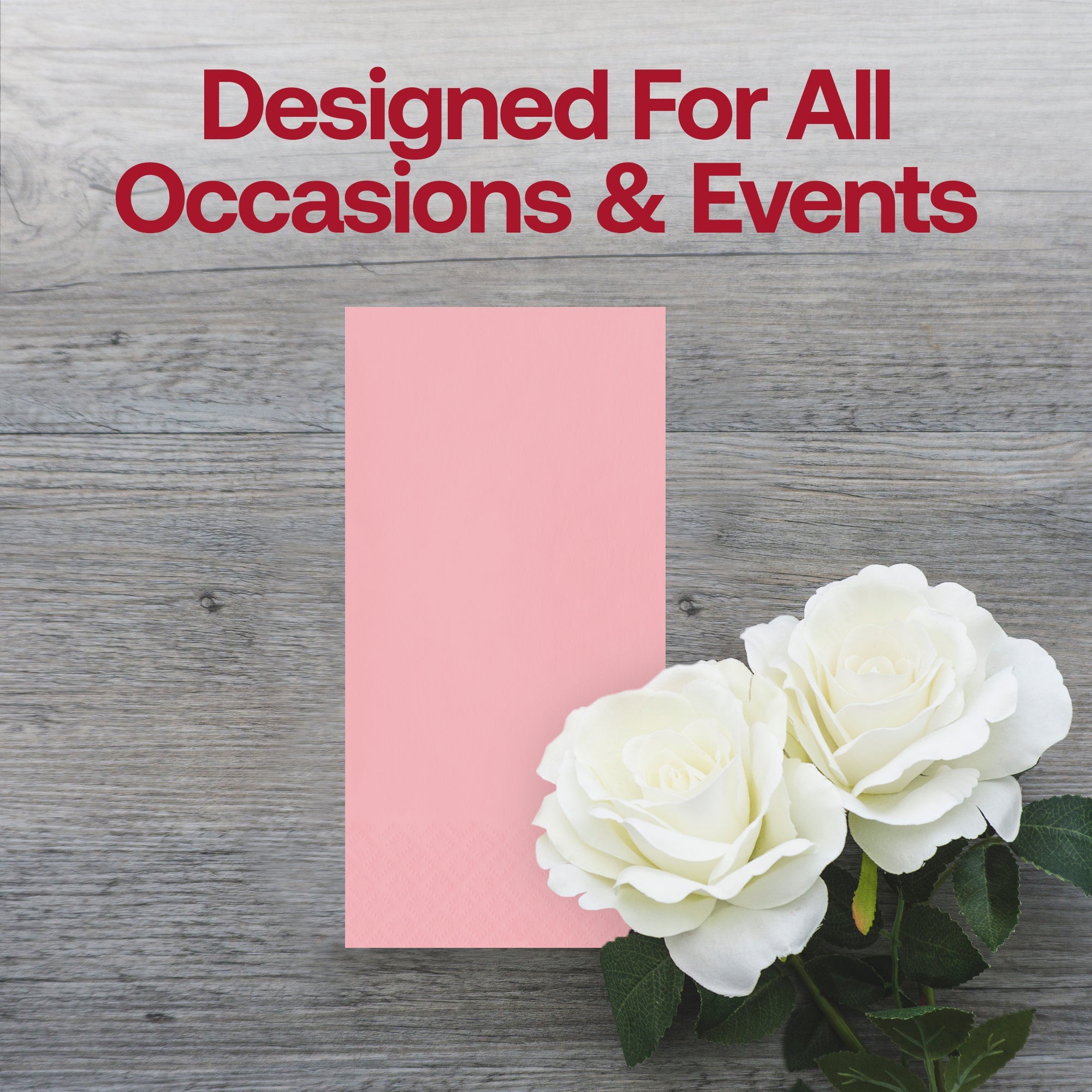 Classic Pink Paper Dinner Napkins